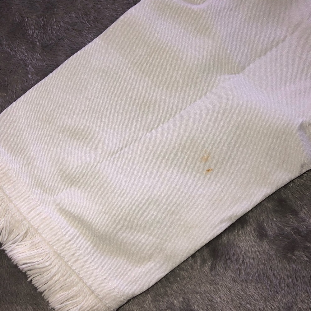 White cropped utility  jacket - Picture 6 of 8